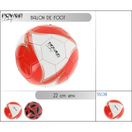 Ballon de foot PVC - modèle...