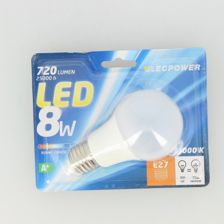 Ampoule LED A60 E27 8W -...