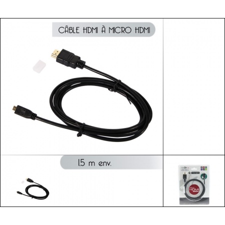Câble HDMI à micro HDMI 1.4...