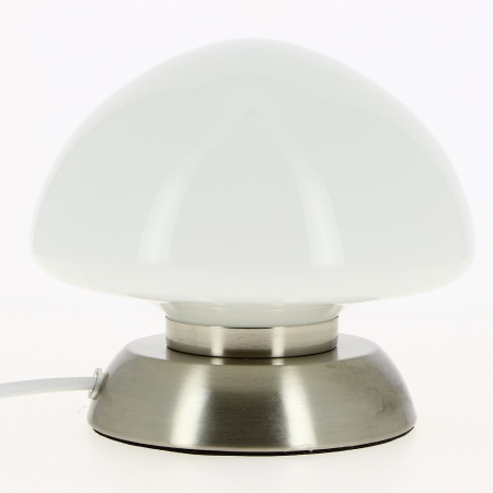 Lampe de chevet tactile en verre - Diamètre 17.5cm - Hauteur 15cm
